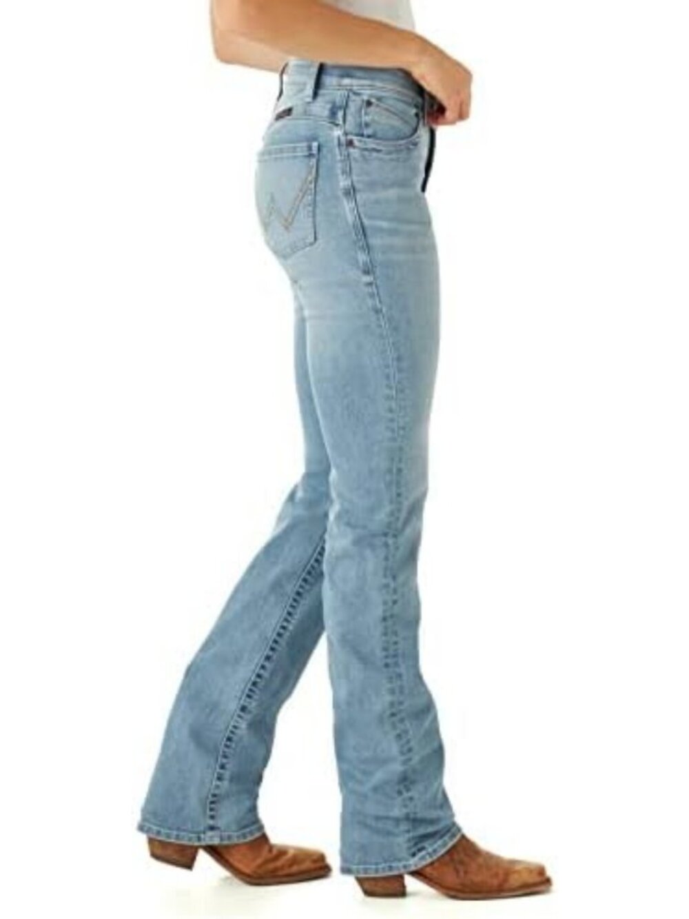 Women's Mid Rise Boot Cut Riding Pants - Ultimate Comfort & Style, Perfect Fit - Picture 2 of 6